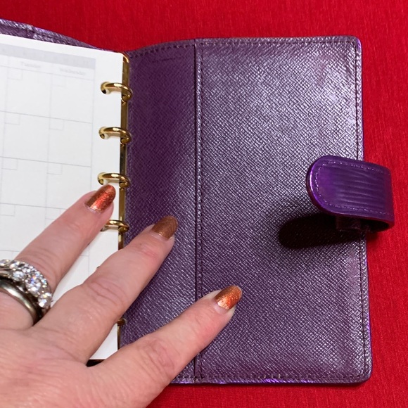 Louis Vuitton Purple Epi Leather Agenda PM main image 4